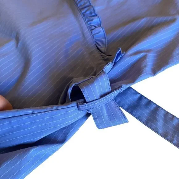 EUC Blue Initial Tuxedo Wrap To - Picture 5 of 7